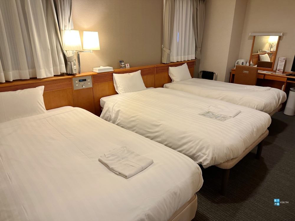 【仙台住宿推薦】Hotel Premium Green Plus，三人房型住宿經驗分享