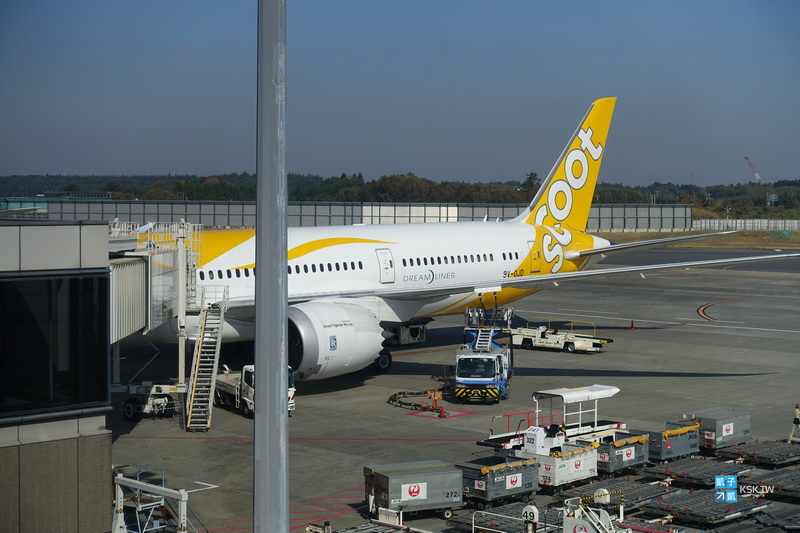 [SCOOT] 酷航TR899班機-東京成田機場至台北回程搭乘記錄。波音787-9夢幻客機坐起來舒適又好有趣!(NRT第二航廈)