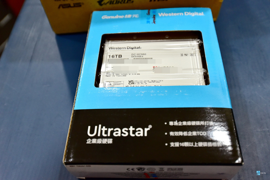 【開箱】竟然用超便宜價格購入16TB大容量硬碟！WD Western Digital 威騰 16TB Ultrastar DC HC550 企業級 3.5吋HDD硬碟 (蝦皮商城原價屋購入、便宜價格參考)/TOSHIBA東芝16TB 企業級MG08ACA16TE/16TB外接盒推薦ORICO 3588US3